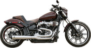 S&S Cycle Chrome SuperStreet 2:1 50 State Exhaust System for 2018-2022 Harley-Davidson Softail