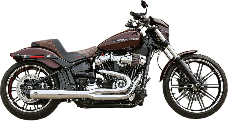 S&S Cycle Chrome SuperStreet 2:1 50 State Exhaust System for 2018-2022 Harley-Davidson Softail