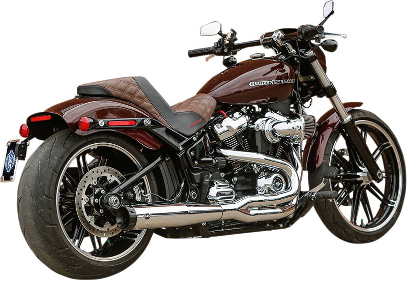 S&S Cycle Chrome SuperStreet 2:1 50 State Exhaust System for 2018-2022 Harley-Davidson Softail