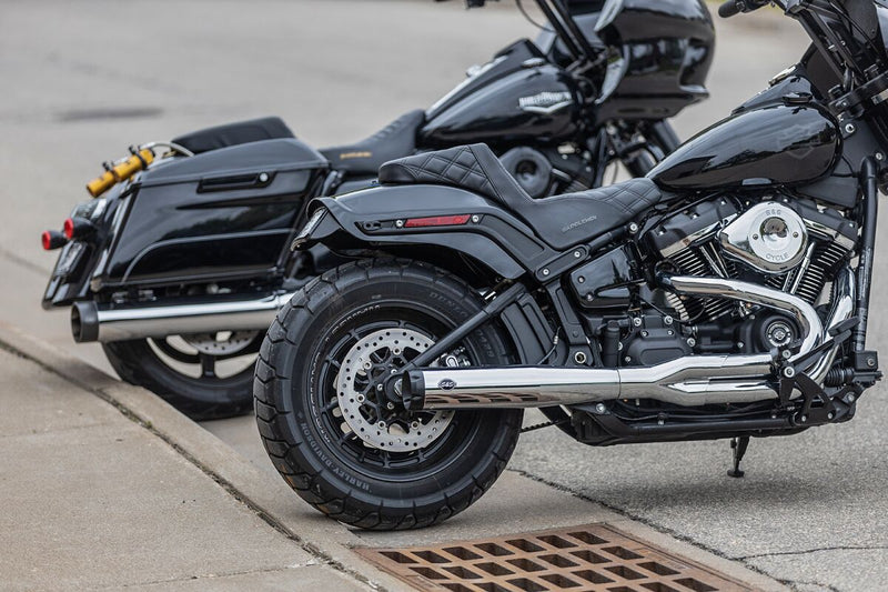 S&S Cycle Chrome SuperStreet 2:1 50 State Exhaust System for 2018-2022 Harley-Davidson Softail