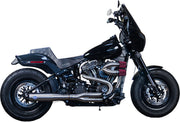 S&S Cycle Superstreet 2 Into 1 Exhaust System for 2018-2024 Harley-Davidson Softail