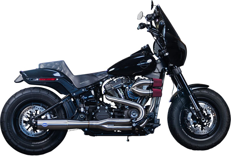S&S Cycle Superstreet 2 Into 1 Exhaust System for 2018-2024 Harley-Davidson Softail