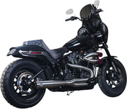 S&S Cycle Superstreet 2 Into 1 Exhaust System for 2018-2024 Harley-Davidson Softail