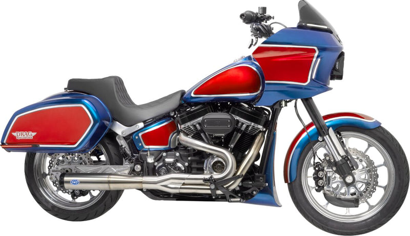 S&S Cycle Superstreet 2 Into 1 Exhaust System for 2018-2024 Harley-Davidson Softail