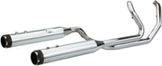 S&S Cycle Chrome w/Black Thruster Endcaps 2 Into 2 El Dorado Exhaust System for 2009-2016 Harley-Davidson Touring Models