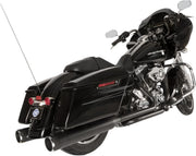 S&S Cycle Black w/Black Thruster Endcaps 2 Into 2 El Dorado Exhaust System for 2009-2016 Harley-Davidson Touring Models