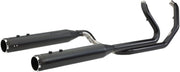 S&S Cycle Black w/Black Thruster Endcaps 2 Into 2 El Dorado Exhaust System for 2009-2016 Harley-Davidson Touring Models