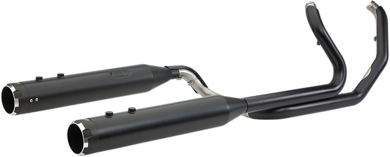 S&S Cycle Black w/Black Thruster Endcaps 2 Into 2 El Dorado Exhaust System for 2009-2016 Harley-Davidson Touring Models