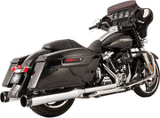 S&S Cycle Chrome w/Black Thruster Endcaps 2 Into 2 El Dorado Exhaust System for 2017-2025 Harley-Davidson Touring Models