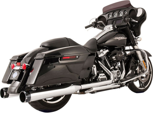 S&S Cycle Chrome w/Black Thruster Endcaps 2 Into 2 El Dorado Exhaust System for 2017-2025 Harley-Davidson Touring Models