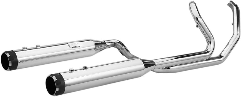 S&S Cycle Chrome w/Black Thruster Endcaps 2 Into 2 El Dorado Exhaust System for 2017-2025 Harley-Davidson Touring Models