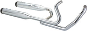 S&S Cycle Chrome w/Black Thruster Endcaps 2 Into 2 El Dorado Exhaust System for 2017-2025 Harley-Davidson Touring Models