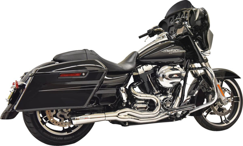 Bassani Chrome Mega 2:1 Exhaust for 1995-1998 Harley-Davidson Touring Motorcycles