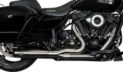 S&S Cycle 2-into-1 Diamondback Exhaust System for 2017-2025 Harley-Davidson Brushed Silver Race Stainless Steel #550-1000