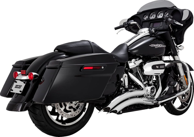 Vance & Hines Big Radius 2 Into 2 Exhaust Kit With PCX Technology In Chrome For Harley-Davidson 2017-2023 Touring Models