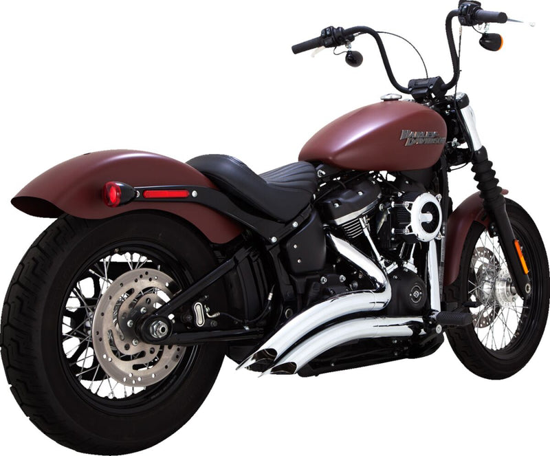 Vance & Hines Big Radius 2 Into 2 Exhaust Kit With PCX Technology In Chrome For Harley-Davidson 2018-2024 Softail Models
