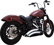 Vance & Hines Big Radius 2 Into 2 Exhaust Kit With PCX Technology In Chrome For Harley-Davidson 2018-2024 Softail Models
