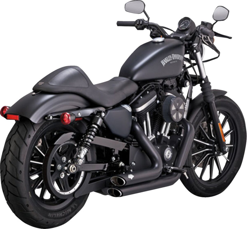 Vance & Hines Shortshots Staggered Exhaust Kit With PCX Technology In Black For 2014-2022 HD Sportster Models