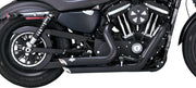 Vance & Hines Shortshots Staggered Exhaust Kit With PCX Technology In Black For 2014-2022 HD Sportster Models