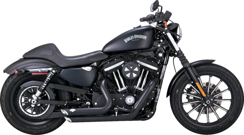 Vance & Hines Shortshots Staggered Exhaust Kit With PCX Technology In Black For 2014-2022 HD Sportster Models