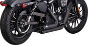 Vance & Hines Shortshots Staggered Exhaust Kit With PCX Technology In Black For 2014-2022 HD Sportster Models