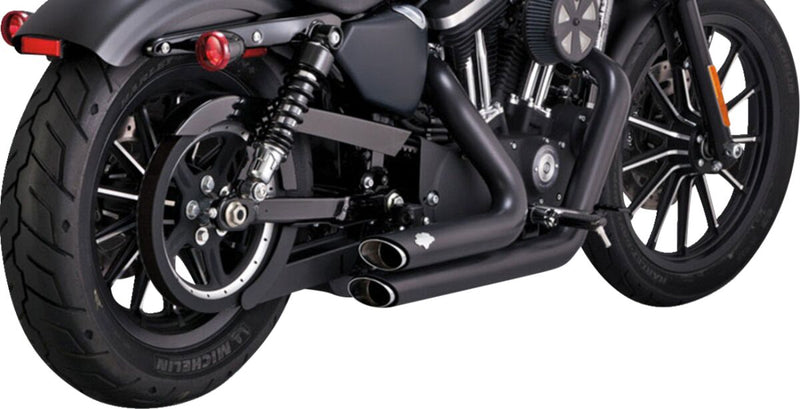 Vance & Hines Shortshots Staggered Exhaust Kit With PCX Technology In Black For 2014-2022 HD Sportster Models