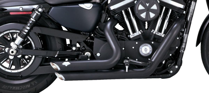 Vance & Hines Shortshots Staggered Exhaust Kit With PCX Technology In Black For 2014-2022 HD Sportster Models