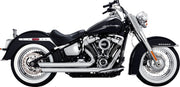 Vance & Hines Big Shots Staggered Exhaust Kit With PCX Technology In Chrome For 2018-2024 Softail Models