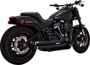 Vance & Hines Big Shots Staggered Exhaust Kit With PCX Technology In Black For Harley-Davidson 2018-2024 Softail Models