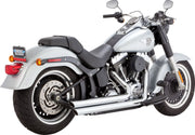 Vance & Hines Big Shots Staggered Exhaust Kit With PCX Technology In Chrome For 1986-2017 Softail Models