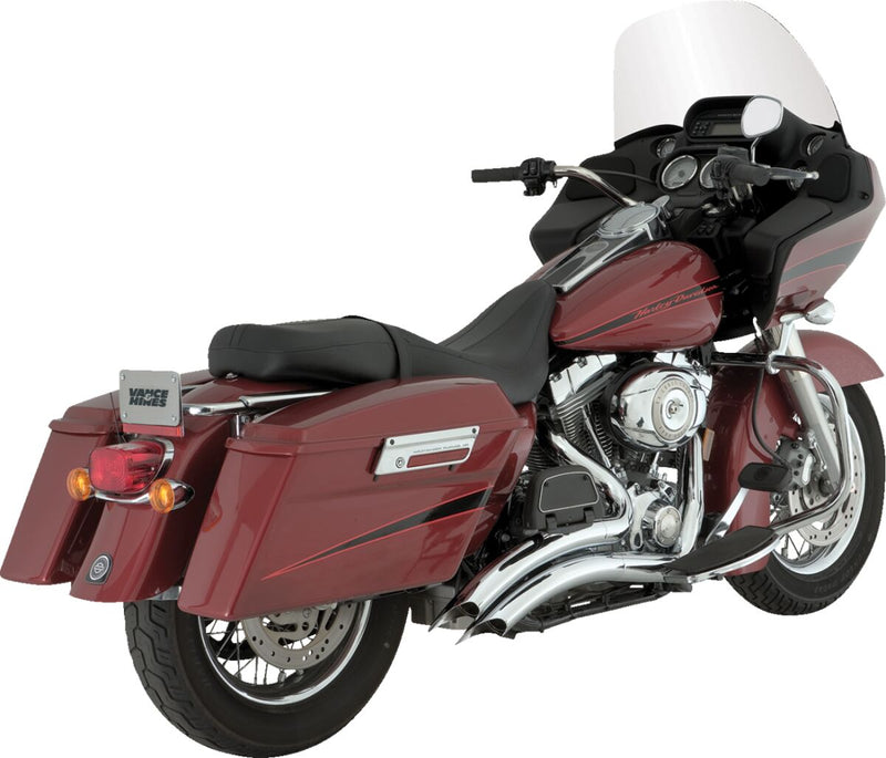 Vance & Hines Big Radius 2 Into 2 Exhaust Kit With PCX Technology In Chrome For Harley-Davidson 2007-2016 Touring Models