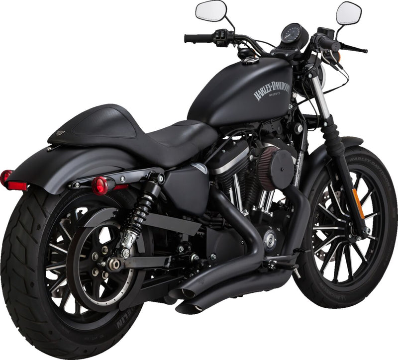 Vance & Hines Big Radius Exhaust Kit With PCX Technology In Black For Harley-Davidson 2004-2022 Sportster Models