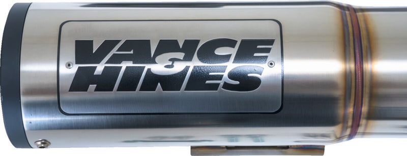 Vance & Hines Hi-Output 2 Into 1 Exhaust Kit With PCX Technology In Brushed Stainless Steel For Harley-Davidson 2017-2024 Touring Models
