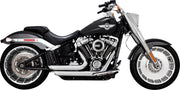 Vance & Hines Shortshots Staggered Exhaust With PCX Technology In Chrome For Harley-Davidson 2018-2024 Softail Fat Boy, Breakout & FXDR Models