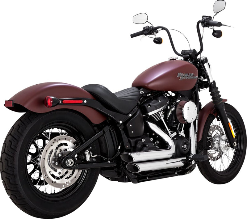 Vance & Hines Shortshots Staggered Exhaust Kit With PCX Technology In Chrome For Harley-Davidson 2018-2024 Softail Models