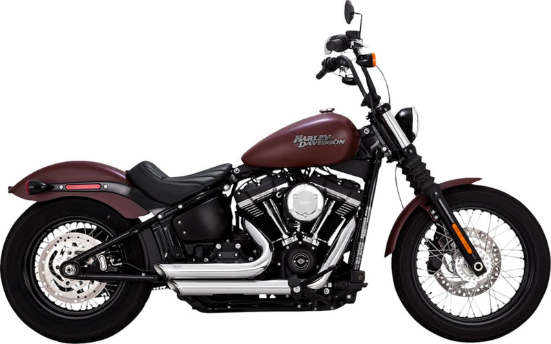 Vance & Hines Shortshots Staggered Exhaust Kit With PCX Technology In Chrome For Harley-Davidson 2018-2024 Softail Models