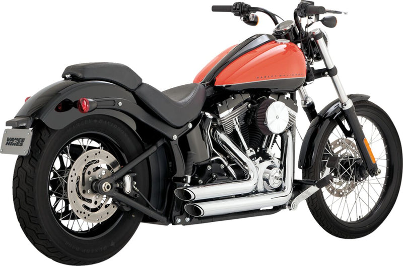 Vance & Hines Shortshots Staggered Exhaust Kit With PCX Technology In Chrome For Harley-Davidson 2012-2017 Softail Models