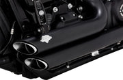 Vance & Hines Shortshots Staggered Exhaust With PCX Technology In Black For Harley-Davidson 2018-2024 Softail Models