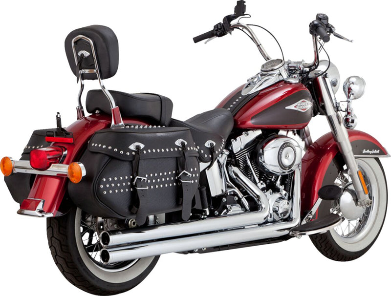 Vance & Hines Big Shots Long Exhaust Kit With PCX Technology In Chrome For Harley-Davidson 2012-2017 Softail Models