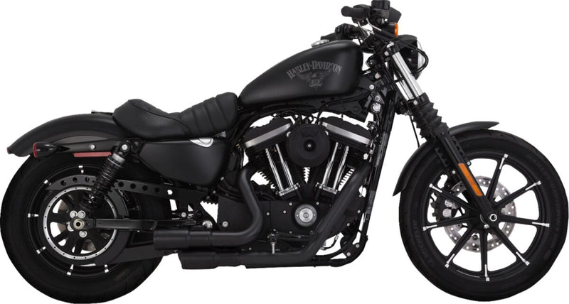 Vance & Hines Mini Grenades 2 Into 2 Exhaust Kit In Black With PCX Technology For Harley-Davidson 2014-2022 Sportster Models