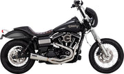 Vance & Hines Stainless 2 Into 1 Upsweep Exhaust Kit With PCX Technology For Harley-Davidson 1991-2017 Dyna Models