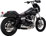Vance & Hines Stainless 2 Into 1 Upsweep Exhaust Kit With PCX Technology For Harley-Davidson 1991-2017 Dyna Models