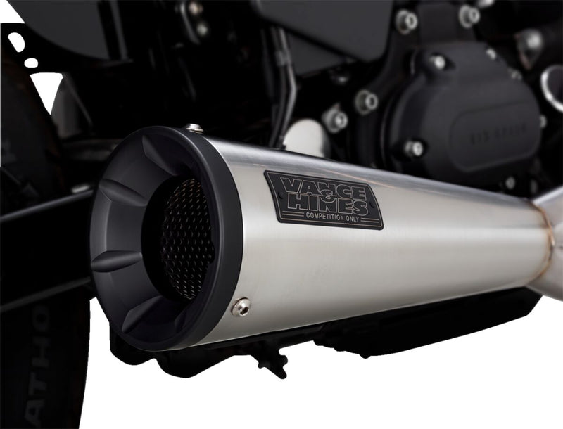 Vance & Hines Stainless 2 Into 1 Upsweep Exhaust Kit With PCX Technology For Harley-Davidson 1991-2017 Dyna Models