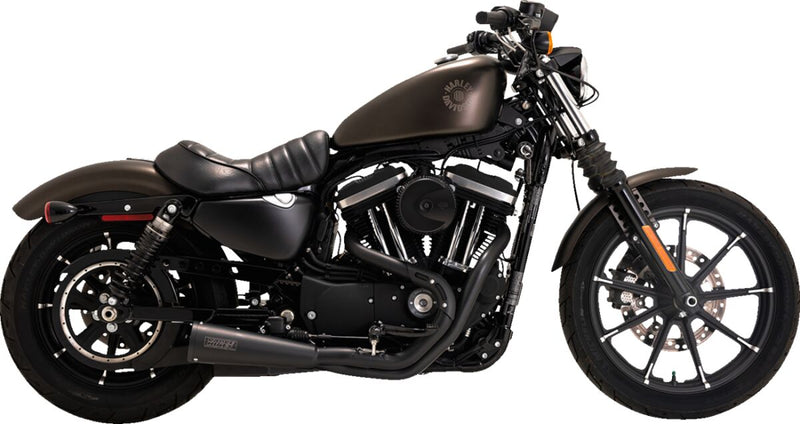 Vance & Hines 2 Into 1 Upsweep Exhaust Kit With PCX Technology In Black For Harley-Davidson 2004-2013 Sportster Models