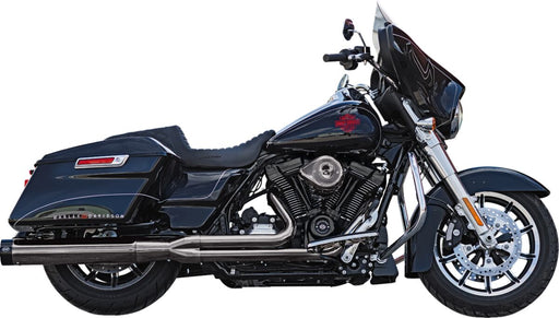 S&S Cycle 2-into-1 Sidewinder® Exhaust System for 2017-2025 Harley-Davidson Lava Chrome Race