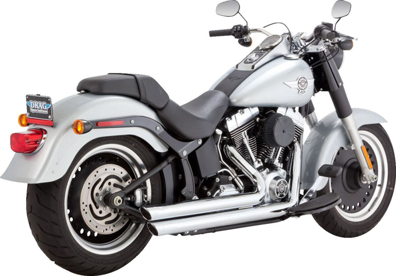 Vance & Hines Big Shots Staggered Exhaust System for 1986-2011 Harley-Davidson Chrome #17959