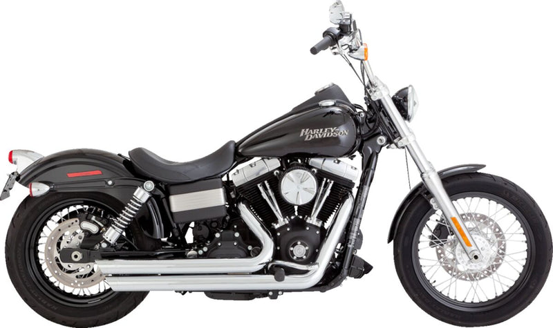 Vance & Hines Big Shots Staggered Exhaust System for 2006-2009 Harley-Davidson FXD Chrome #17958