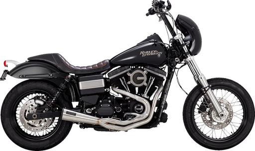 Vance & Hines 2-into-1 Upsweep Exhaust System for 1991-2017 Harley-Davidson FXD Brushed Stainless Steel Each