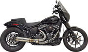 Bassani Xhaust 2-into-1 Super Bike Exhaust System with 4" Muffler for 2018-2025 Harley-Davidson Short Upsweep