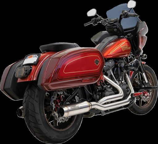 Bassani Xhaust True Dual Performance Exhaust System with 4" Muffler for 2018-2024 Harley-Davidson Stainless Steel